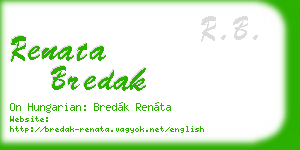 renata bredak business card