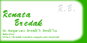 renata bredak business card